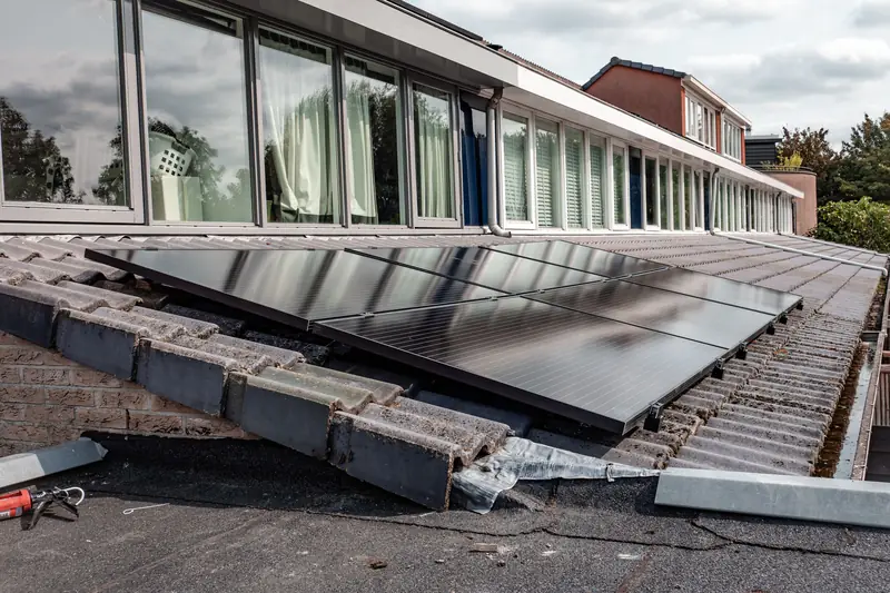 Panneaux photovoltaïques sur une maison individuelle